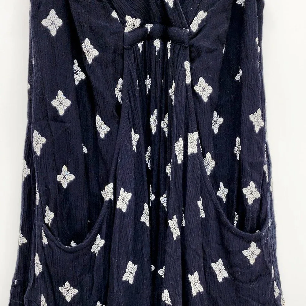 Free People Dress Womens Sleeveless Black & White Print Rayon Blend Size S - Picture 10 of 13